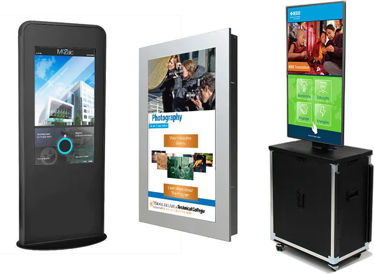 Interactive display and kiosk examples